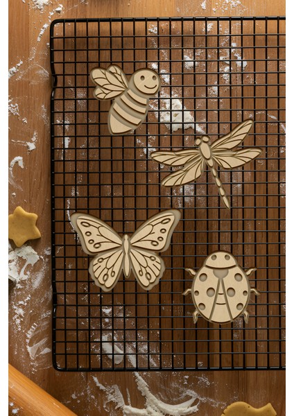 Çalışkan Kanatlar Seti Kurabiye Kalıbı, Hamur Şekillendirici, Bisküvi Kalıbı, Kolay Kesim Ucu fiyatları