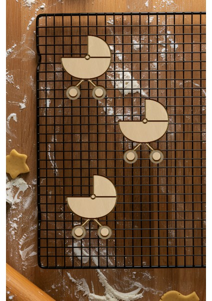 Bebek Arabası Kurabiye Kalıbı, Hamur Şekillendirici, Bisküvi Kalıbı, Kolay Kesim Ucu fiyatları