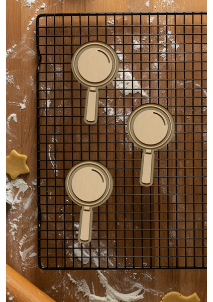 Büyüteç Kurabiye Kalıbı, Hamur Şekillendirici, Bisküvi Kalıbı, Kolay Kesim Ucu fiyatları