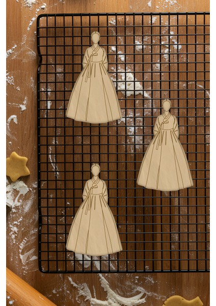 Kore Hanbok Kurabiye Kalıbı, Hamur Şekillendirici, Bisküvi Kalıbı, Kolay Kesim Ucu fiyatları