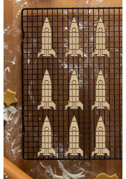 Roket Kurabiye Kalıbı, Hamur Şekillendirici, Bisküvi Kalıbı, Kolay Kesim Ucu fiyatları