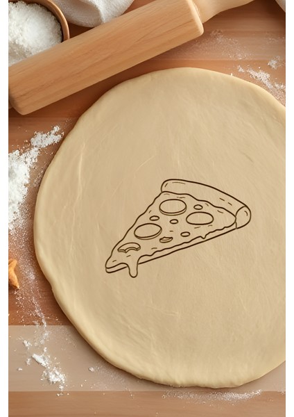 Pizza Dilimi Kurabiye Kalıbı, Hamur Şekillendirici, Bisküvi Kalıbı, Kolay Kesim Ucu