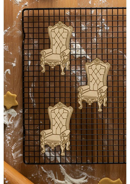 Kral Koltuğu Kurabiye Kalıbı, Hamur Şekillendirici, Bisküvi Kalıbı, Kolay Kesim Ucu fiyatları