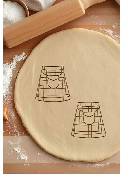Iskoç Eteği Kurabiye Kalıbı, Hamur Şekillendirici, Bisküvi Kalıbı, Kolay Kesim Ucu