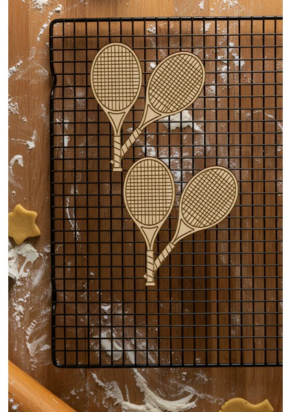 Tenis Raketi Kurabiye Kalıbı, Hamur Şekillendirici, Bisküvi Kalıbı, Kolay Kesim Ucu fiyatları