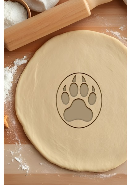 Pati Kurabiye Kalıbı, Hamur Şekillendirici, Bisküvi Kalıbı, Kolay Kesim Ucu