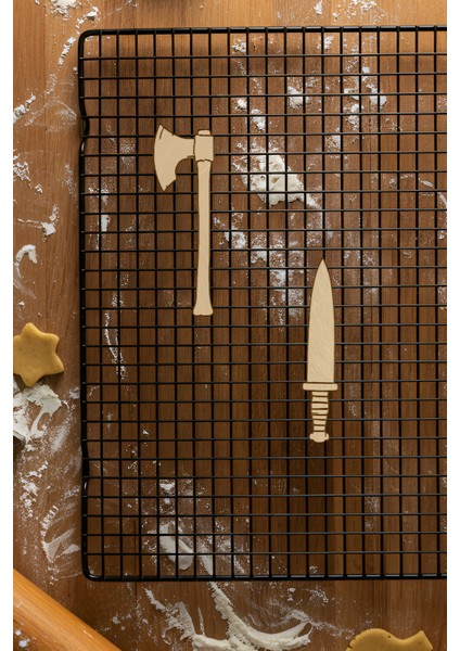 Balta ve Bıçak Kurabiye Kalıbı, Hamur Şekillendirici, Bisküvi Kalıbı, Kolay Kesim Ucu fiyatları