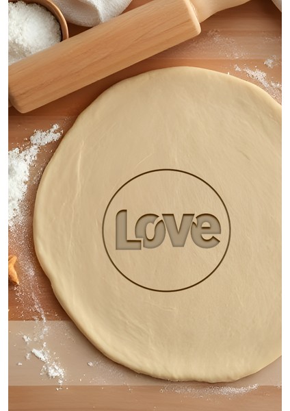 Love Kurabiye Kalıbı, Hamur Şekillendirici, Bisküvi Kalıbı, Kolay Kesim Ucu