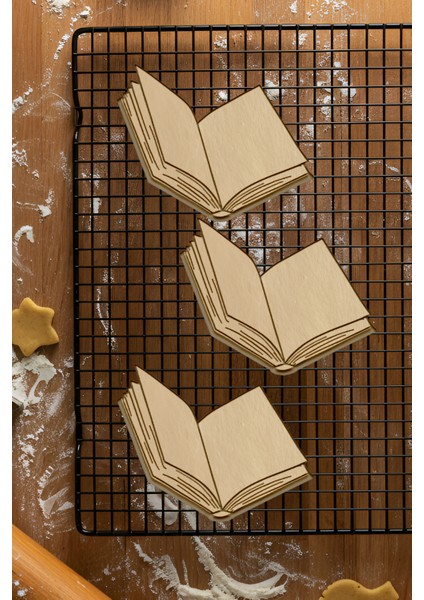 Kitap Kurabiye Kalıbı, Hamur Şekillendirici, Bisküvi Kalıbı, Kolay Kesim Ucu fiyatları