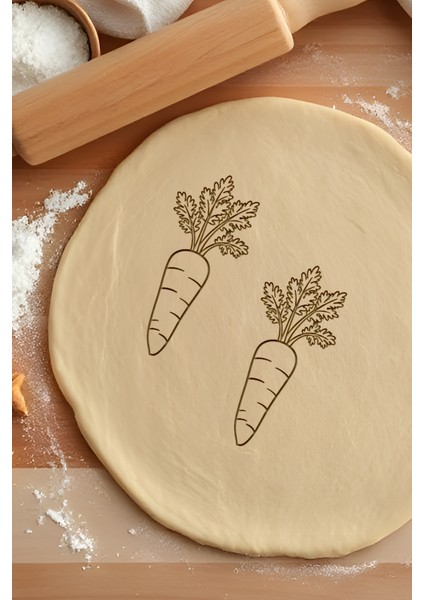 Havuç Kurabiye Kalıbı, Hamur Şekillendirici, Bisküvi Kalıbı, Kolay Kesim Ucu