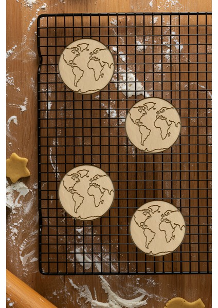 Dünya Kurabiye Kalıbı, Hamur Şekillendirici, Bisküvi Kalıbı, Kolay Kesim Ucu fiyatları