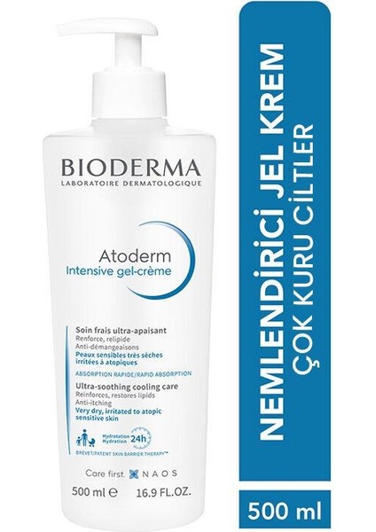 Bioderma Atoderm Intensive Gel Creme 500 ml - Diş Beyazlatıcı Köpük Hediye