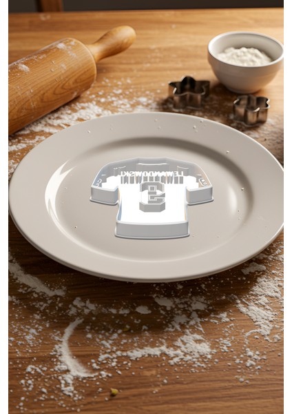 Futbolcu Forma Kurabiye Kalıbı, Hamur Şekillendirici, Bisküvi Kalıbı, Kolay Kesim Ucu modelleri