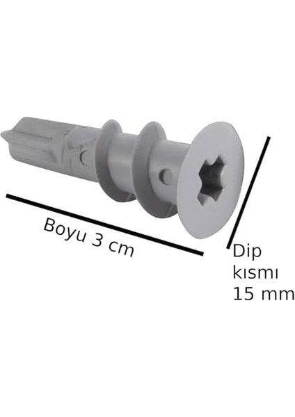 Alçıpen Dubel Dübeli Burgulu Dübel Plastik Dubel 6ADET fiyatları