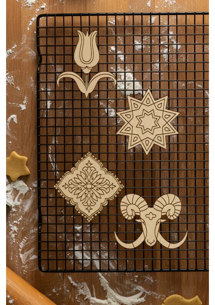 Set Kurabiye Kalıbı, Hamur Şekillendirici, Bisküvi Kalıbı, Kolay Kesim Ucu fiyatları