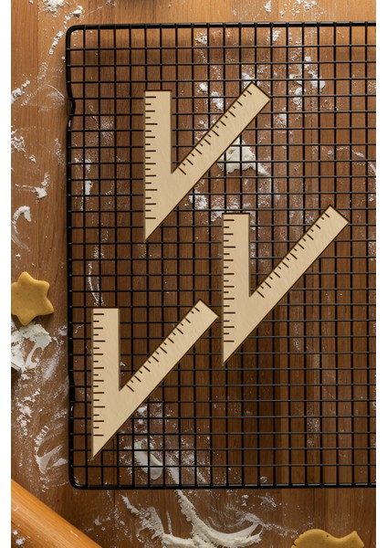 Cetvel Kurabiye Kalıbı, Hamur Şekillendirici, Bisküvi Kalıbı, Kolay Kesim Ucu fiyatları