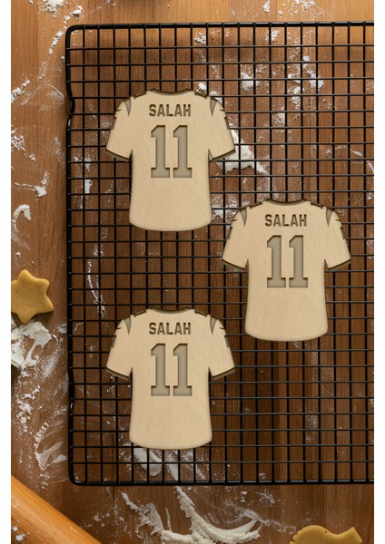 Futbolcu Forma Kurabiye Kalıbı, Hamur Şekillendirici, Bisküvi Kalıbı, Kolay Kesim Ucu