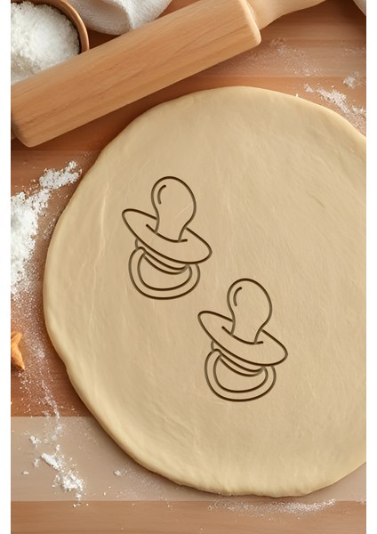 Emzik Kurabiye Kalıbı, Hamur Şekillendirici, Bisküvi Kalıbı, Kolay Kesim Ucu