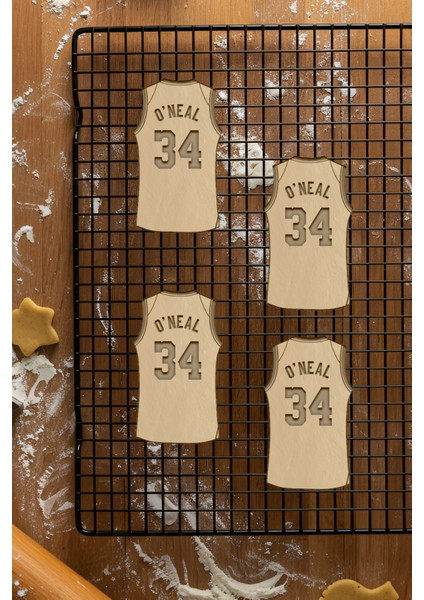 Basketbolcu Forma Kurabiye Kalıbı, Hamur Şekillendirici, Bisküvi Kalıbı, Kolay Kesim Ucu