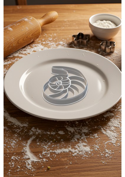 Deniz Kabuğu Kurabiye Kalıbı, Hamur Şekillendirici, Bisküvi Kalıbı, Kolay Kesim Ucu modelleri