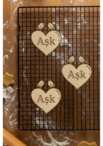 Aşk Kurabiye Kalıbı, Hamur Şekillendirici, Bisküvi Kalıbı, Kolay Kesim Ucu fiyatları
