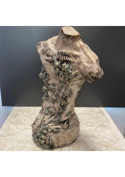 Göğsü Kartallı Erkek Tors Heykel