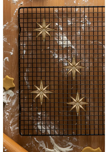 Yıldız Kurabiye Kalıbı, Hamur Şekillendirici, Bisküvi Kalıbı, Kolay Kesim Ucu fiyatları