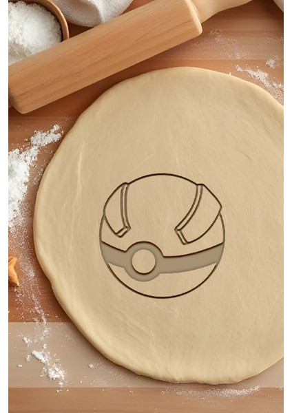 Pokemon Kurabiye Kalıbı, Hamur Şekillendirici, Bisküvi Kalıbı, Kolay Kesim Ucu