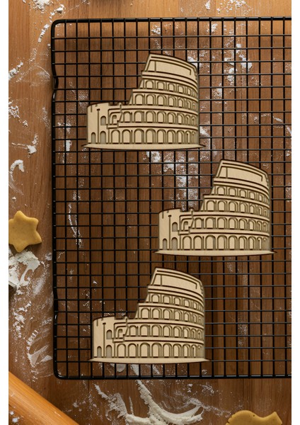 Kolezyum Kurabiye Kalıbı, Hamur Şekillendirici, Bisküvi Kalıbı, Kolay Kesim Ucu fiyatları