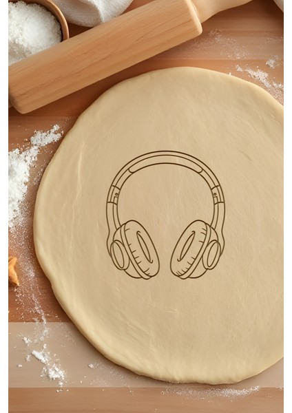 Kulaklık Kurabiye Kalıbı, Hamur Şekillendirici, Bisküvi Kalıbı, Kolay Kesim Ucu