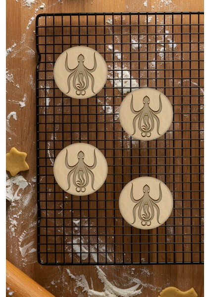 Kraken Kurabiye Kalıbı, Hamur Şekillendirici, Bisküvi Kalıbı, Kolay Kesim Ucu fiyatları