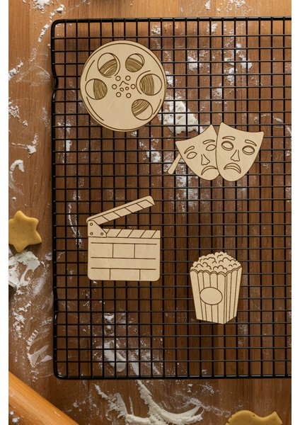 Sinema Seti Kurabiye Kalıbı, Hamur Şekillendirici, Bisküvi Kalıbı, Kolay Kesim Ucu fiyatları