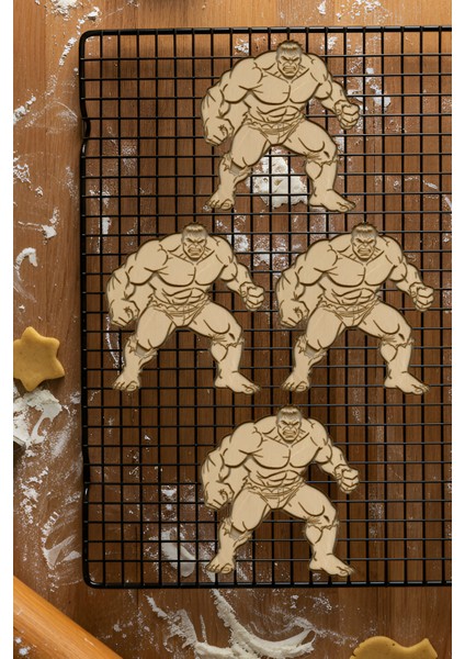 Yeşil Dev Kurabiye Kalıbı, Hamur Şekillendirici, Bisküvi Kalıbı, Kolay Kesim Ucu