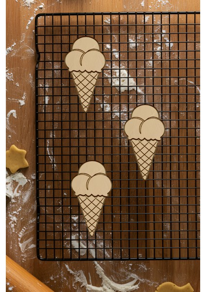 Dondurma Kurabiye Kalıbı, Hamur Şekillendirici, Bisküvi Kalıbı, Kolay Kesim Ucu fiyatları