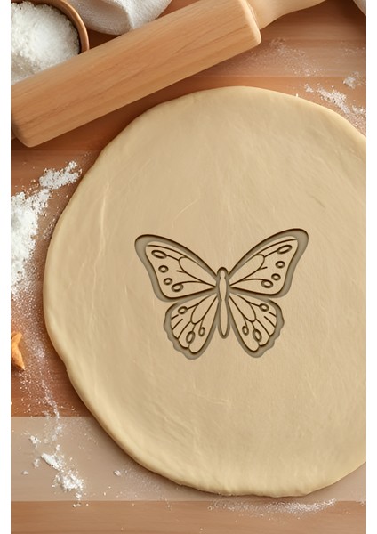 Kelebek Kurabiye Kalıbı, Hamur Şekillendirici, Bisküvi Kalıbı, Kolay Kesim Ucu