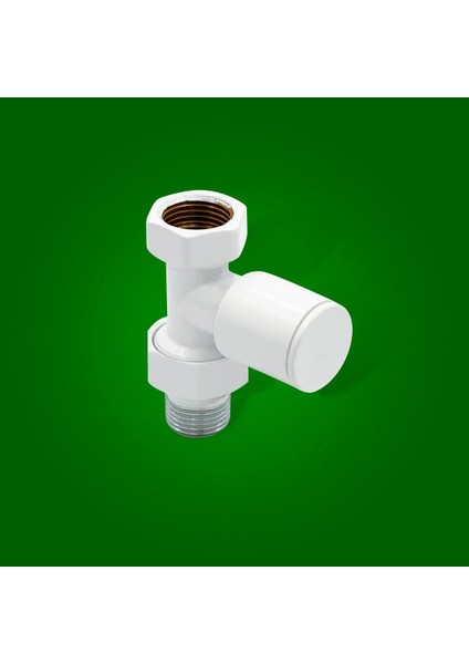 Dekoratif Beyaz Düz Radyatör Vanası