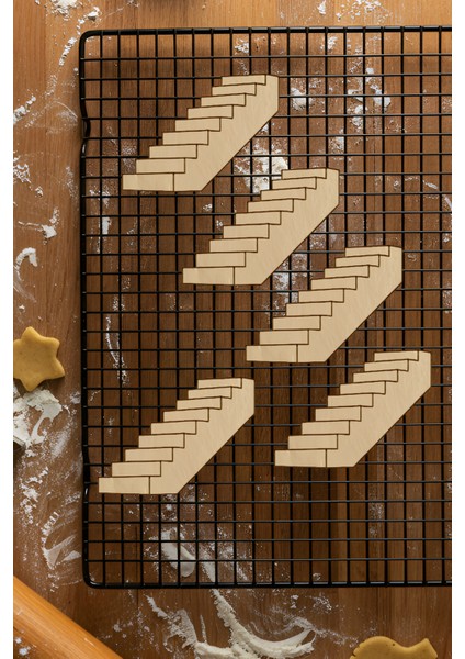 Merdiven Kurabiye Kalıbı, Hamur Şekillendirici, Bisküvi Kalıbı, Kolay Kesim Ucu fiyatları