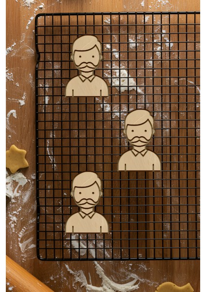 Baba Kurabiye Kalıbı, Hamur Şekillendirici, Bisküvi Kalıbı, Kolay Kesim Ucu fiyatları