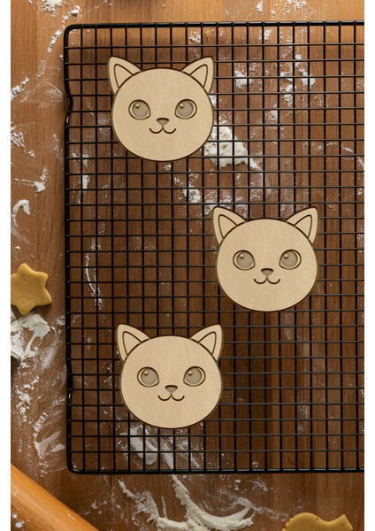 Tatlı Kedi Kurabiye Kalıbı, Hamur Şekillendirici, Bisküvi Kalıbı, Kolay Kesim Ucu fiyatları