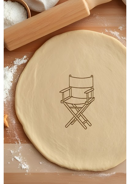 Tiyatro Sandalyesi Kurabiye Kalıbı, Hamur Şekillendirici, Bisküvi Kalıbı, Kolay Kesim Ucu