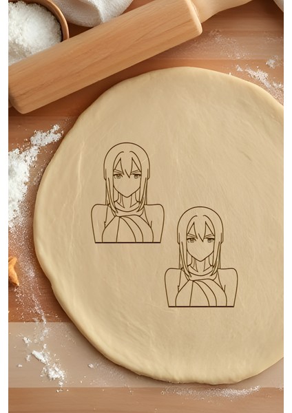 Anime Kurabiye Kalıbı, Hamur Şekillendirici, Bisküvi Kalıbı, Kolay Kesim Ucu