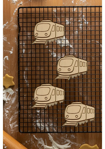 Tren Kurabiye Kalıbı, Hamur Şekillendirici, Bisküvi Kalıbı, Kolay Kesim Ucu fiyatları