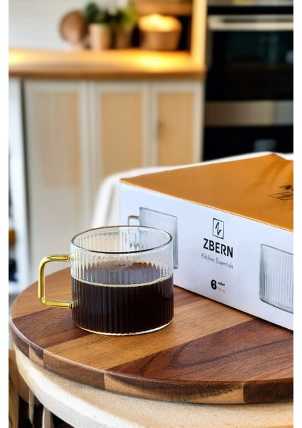 6'lı 150 ml Cam Bardak Seti, Çay Kahve Espresso Için Şık ve Kullanışlı Ürün modelleri