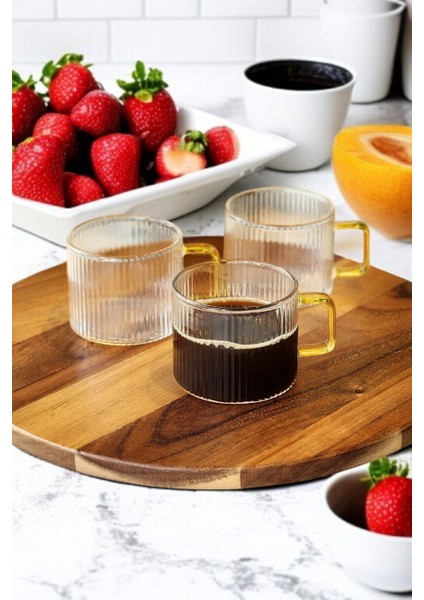 6'lı 150 ml Cam Bardak Seti, Çay Kahve Espresso Için Şık ve Kullanışlı Ürün fırsatları