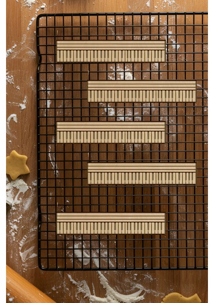 Piyano Kurabiye Kalıbı, Hamur Şekillendirici, Bisküvi Kalıbı, Kolay Kesim Ucu fiyatları