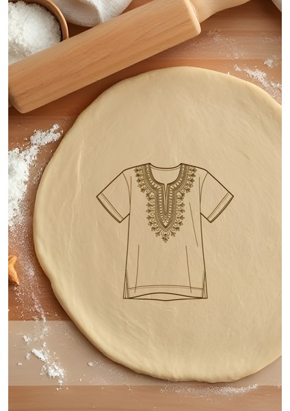 Afrika Dashiki Kurabiye Kalıbı, Hamur Şekillendirici, Bisküvi Kalıbı, Kolay Kesim Ucu