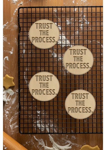 Trust The Process Kurabiye Kalıbı, Hamur Şekillendirici, Bisküvi Kalıbı, Kolay Kesim Ucu fiyatları