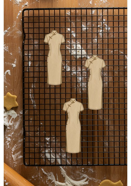 Çin Qipao Kurabiye Kalıbı, Hamur Şekillendirici, Bisküvi Kalıbı, Kolay Kesim Ucu fiyatları