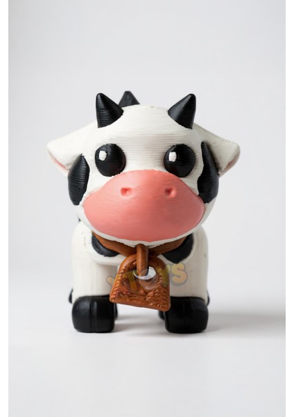 Moomoo Sevimli İnek Anahtarlık, Çanta Charmı ve Aksesuarı, Sevgiliye Hediye Hareketli Oyuncak