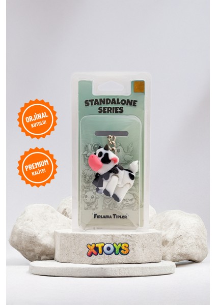 Moomoo Sevimli İnek Anahtarlık, Çanta Charmı ve Aksesuarı, Sevgiliye Hediye Hareketli Oyuncak fiyatları